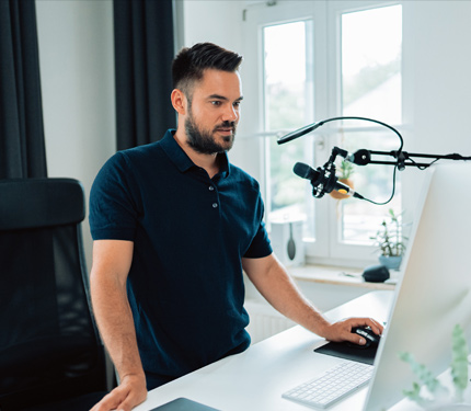 Podcast recording